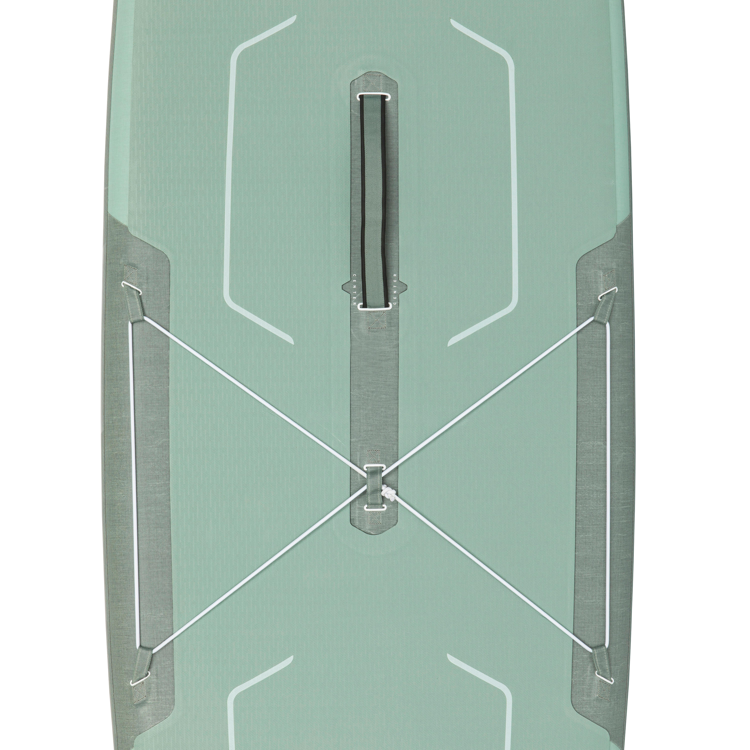 Inflatable tandem SUP made with reinforced dropstitch (15' -35"- 6") - Green. 9/21