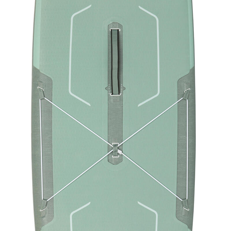 Opblaasbaar toersupboard tandem verstevigde dropstitch 15'-35"- 6" groen