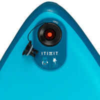 X100 9FT TOURING INFLATABLE STAND-UP PADDLEBOARD - BLUE / ORANGE