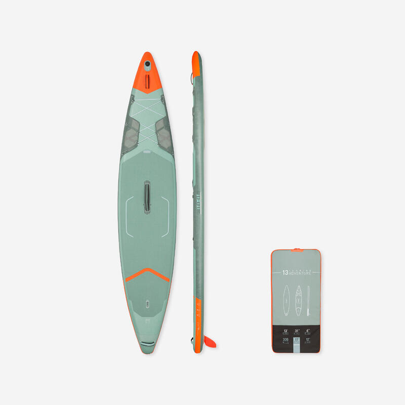 X500 13FT TOURING INFLATABLE STAND-UP PADDLE BOARD - GREEN