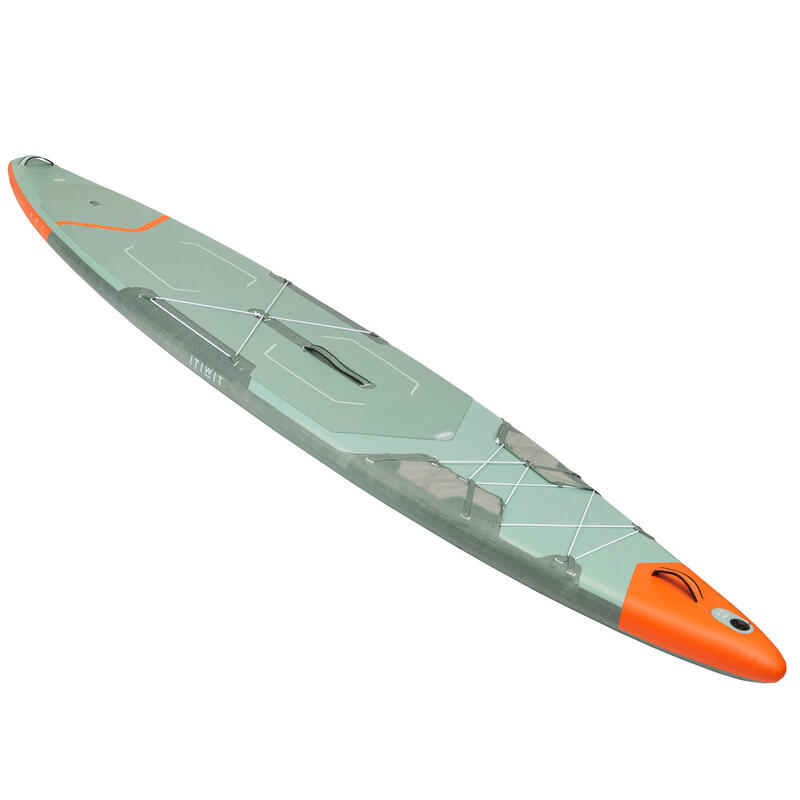 Nafukovací paddleboard X500 Tandem 15" 35' zelený