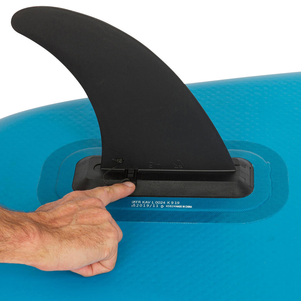 Nafukovací paddleboard X100 S 9' pre začiatočníkov modro-oranžový