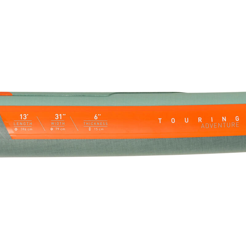 Opblaasbaar toersupboard X500 verstevigde dropstitch 13'31" groen
