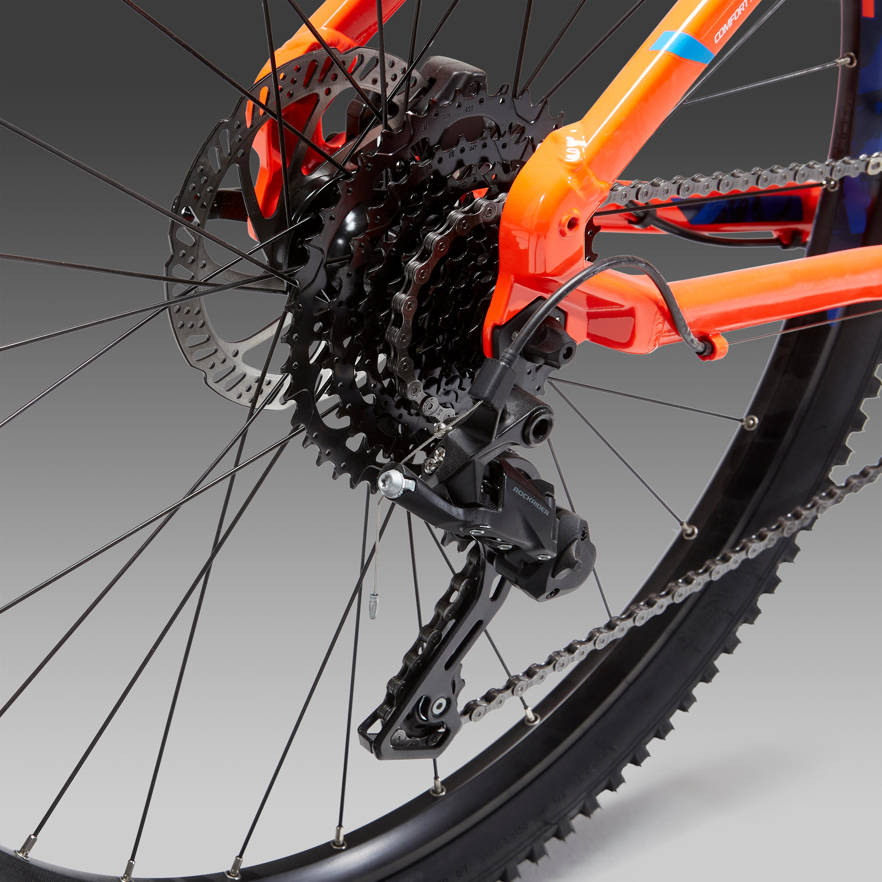27.5 Inch Mountain bike Rockrider ST 530 - Orange 8/11
