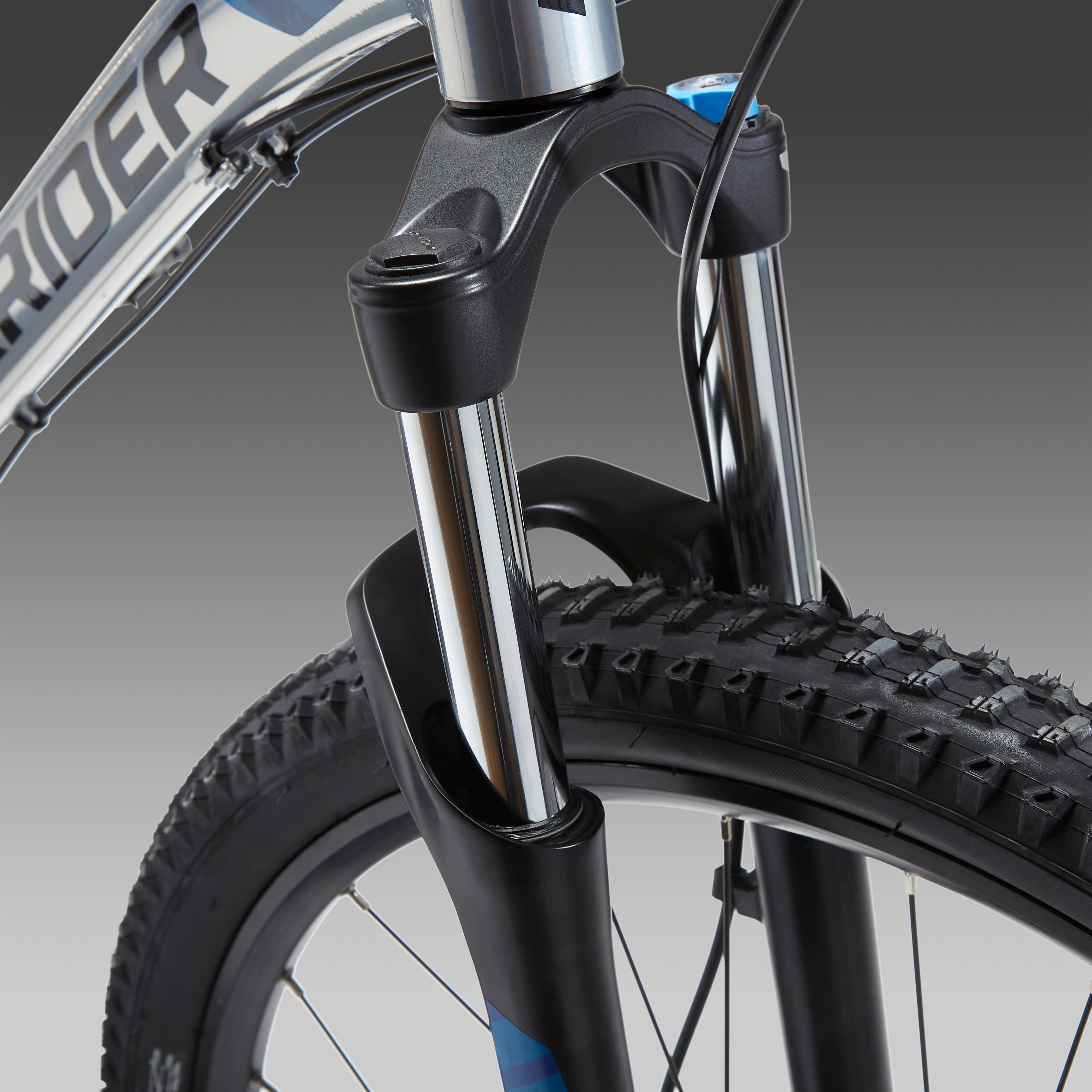 27.5 inch mountain bike rockrider ST 530 - Grey - Decathlon