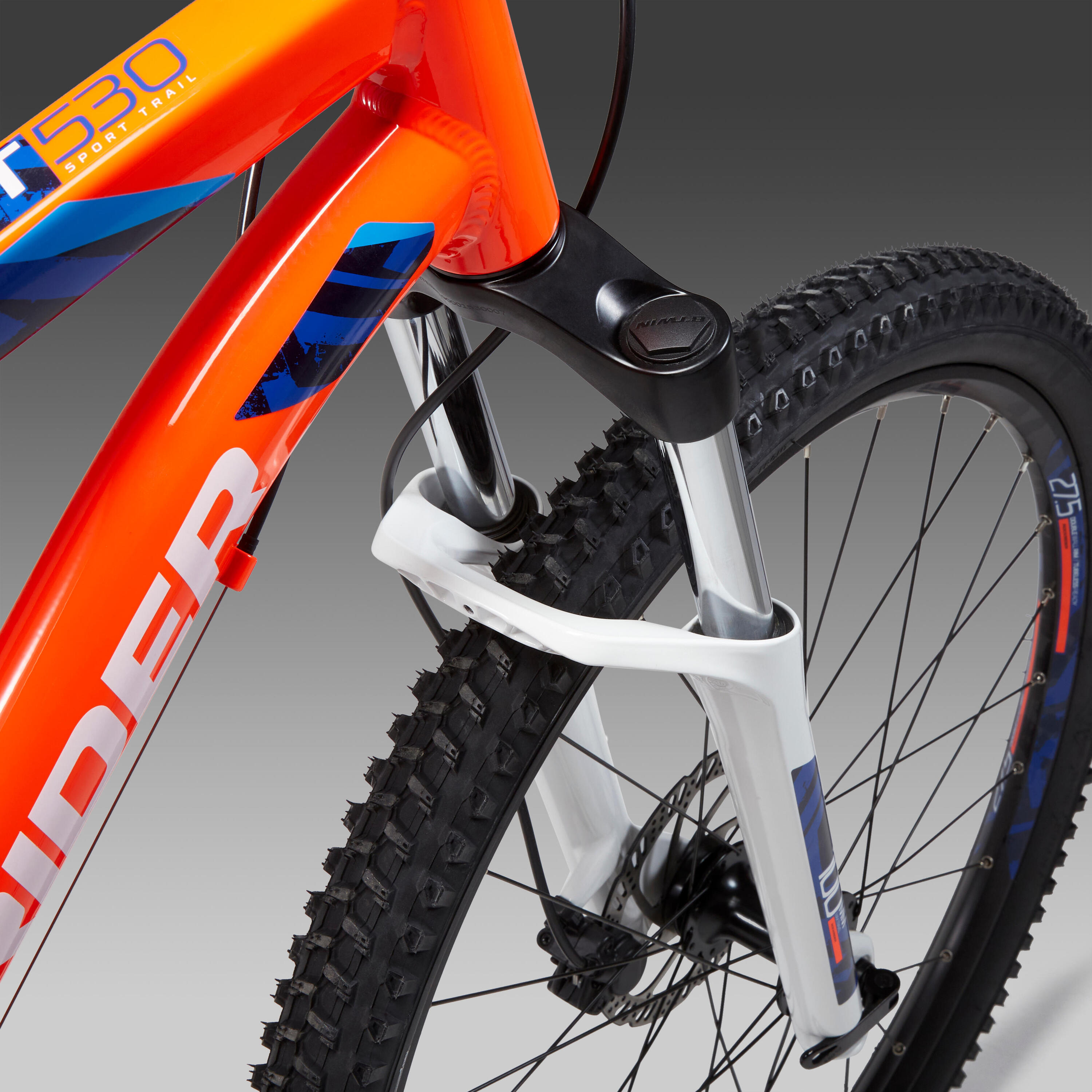 27.5 Inch Mountain bike Rockrider ST 530 - Orange 5/11