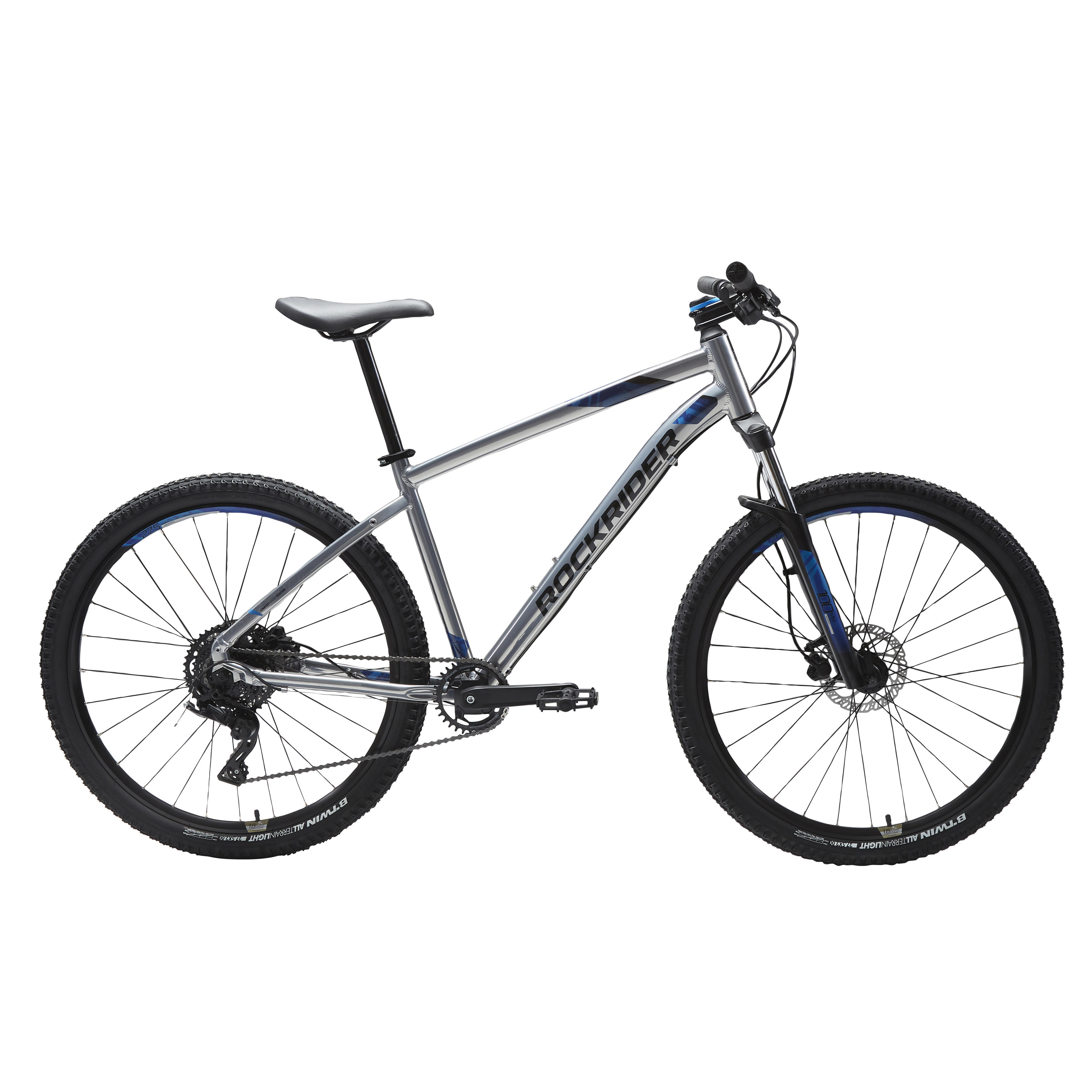 27.5 inch mountain bike rockrider ST 530 - Grey - Decathlon