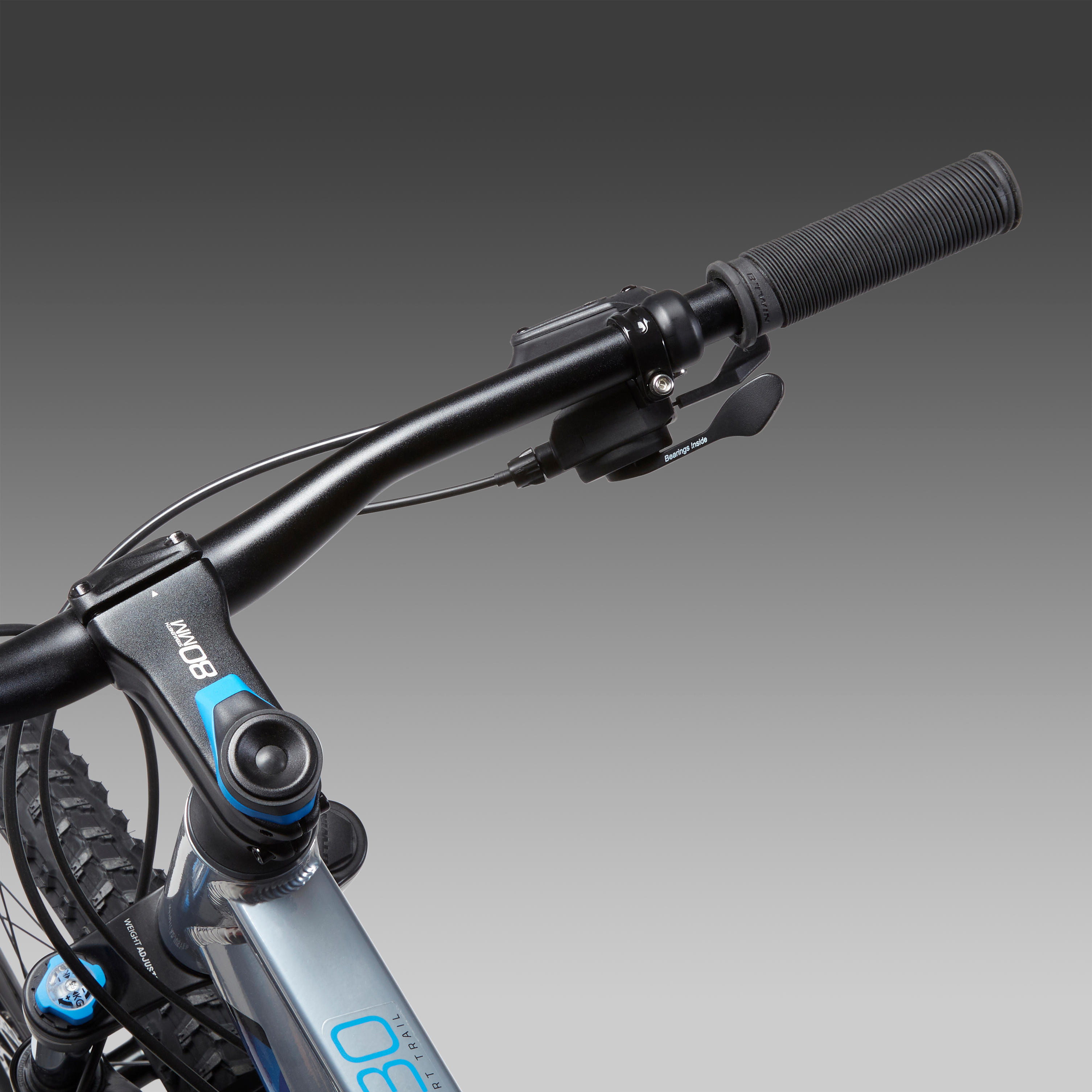 27.5 inch mountain bike rockrider ST 530 - Grey - Decathlon
