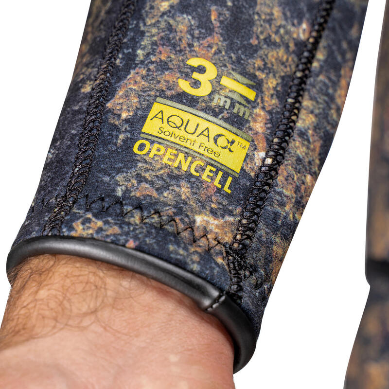 Jachetă vânătoare subacvatică camuflaj SPF500 neopren 3mm Camo 