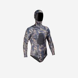 Vest 3 mm splitneopreen voor harpoenvissen SPF500 camouflage