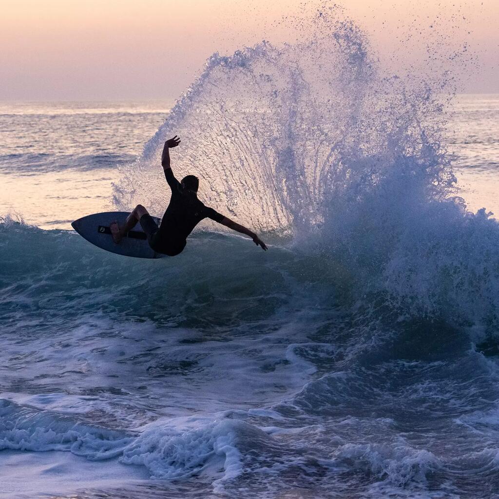 Skimboard 900 z kompozitného vlákna modro-sivý