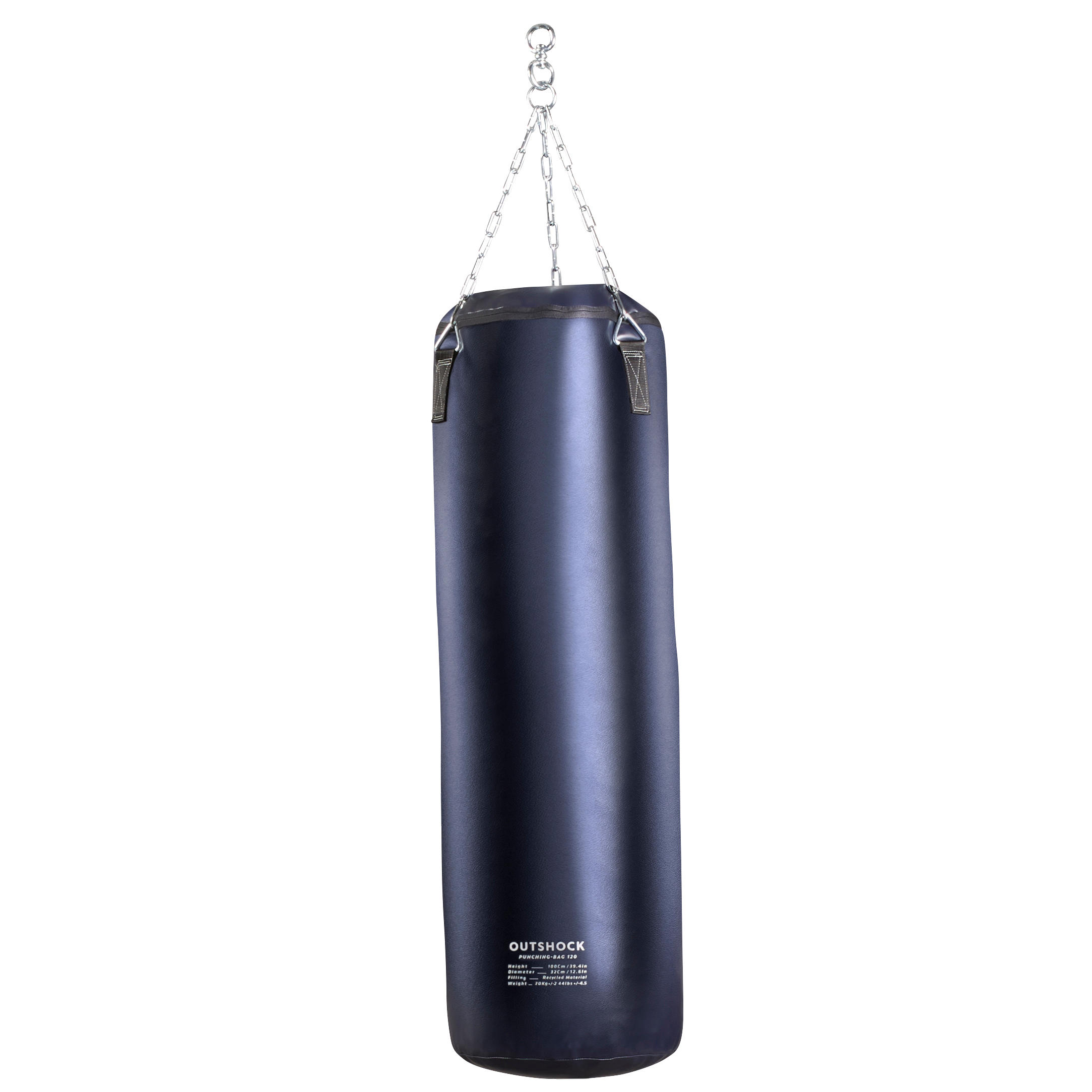blue punching bag