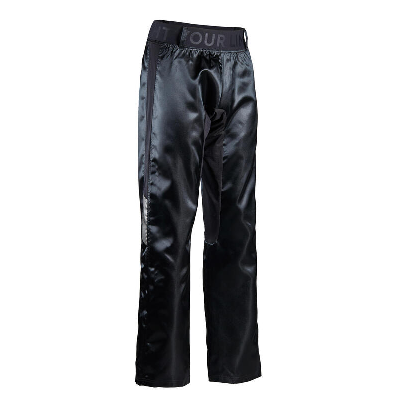 Pantalón kick boxing full contact Outshock 500 negro