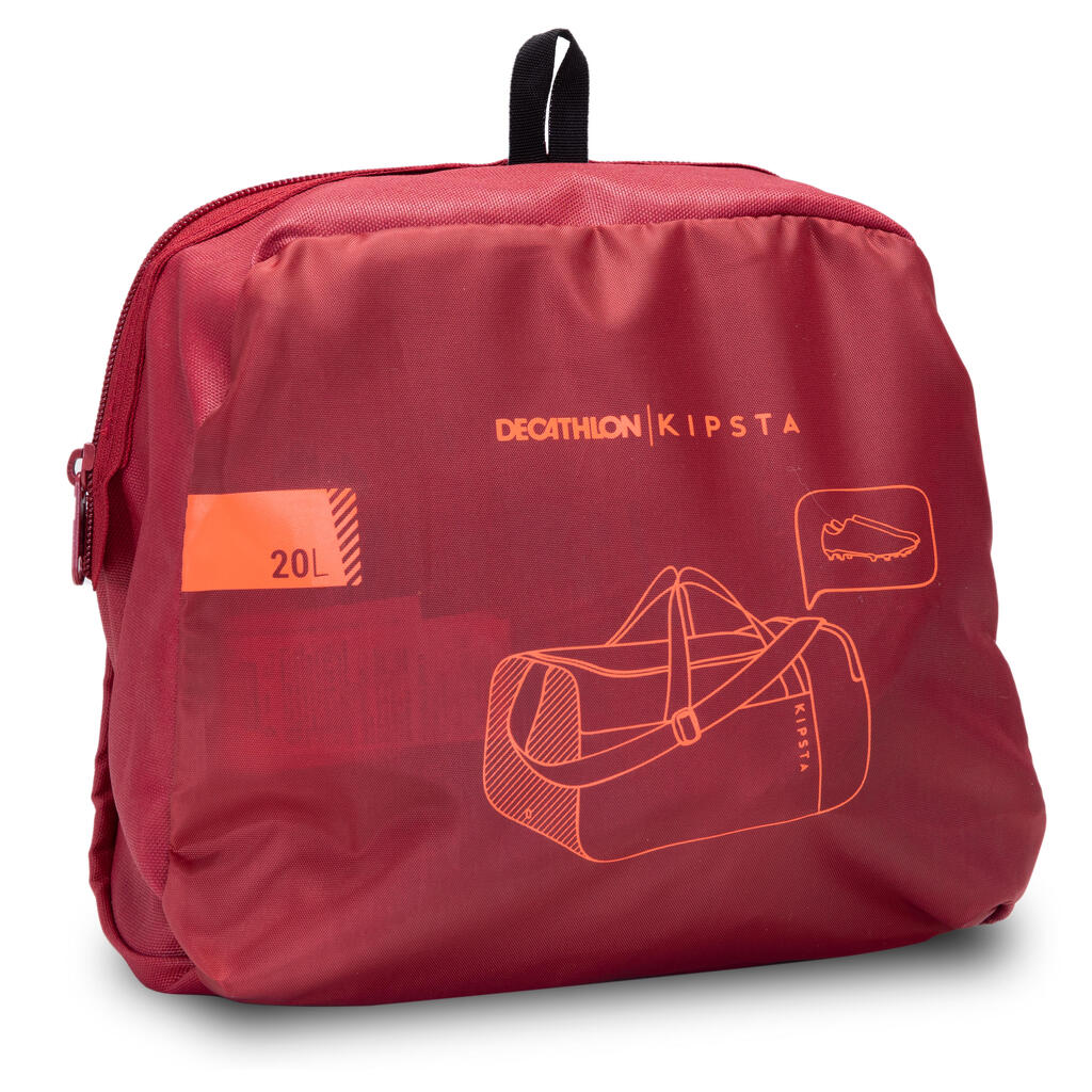 Sac de sport Kipocket 20 litres bordeaux