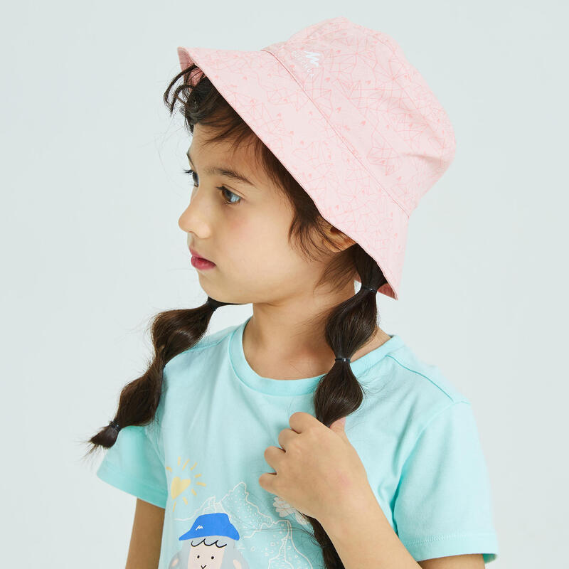 兒童款2到6歲健行帽MH100－粉紅色