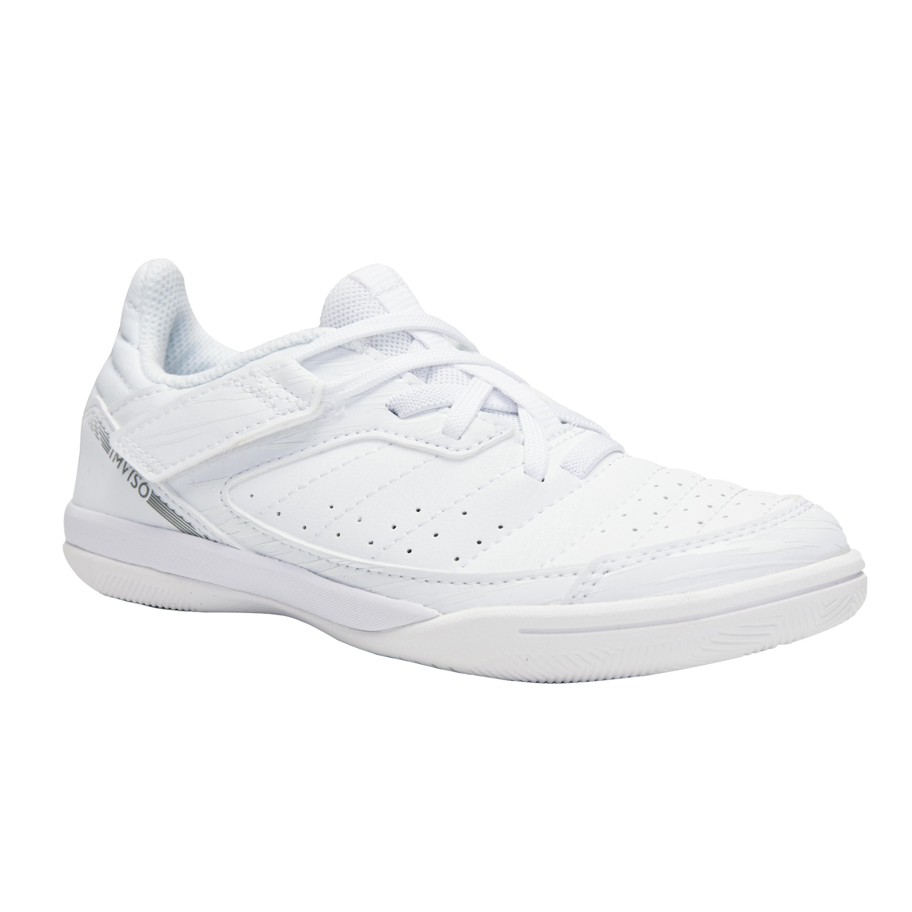 ZAPATOS DE FUTSAL NIÑOS ESKUDO500 BLANCO 18/18