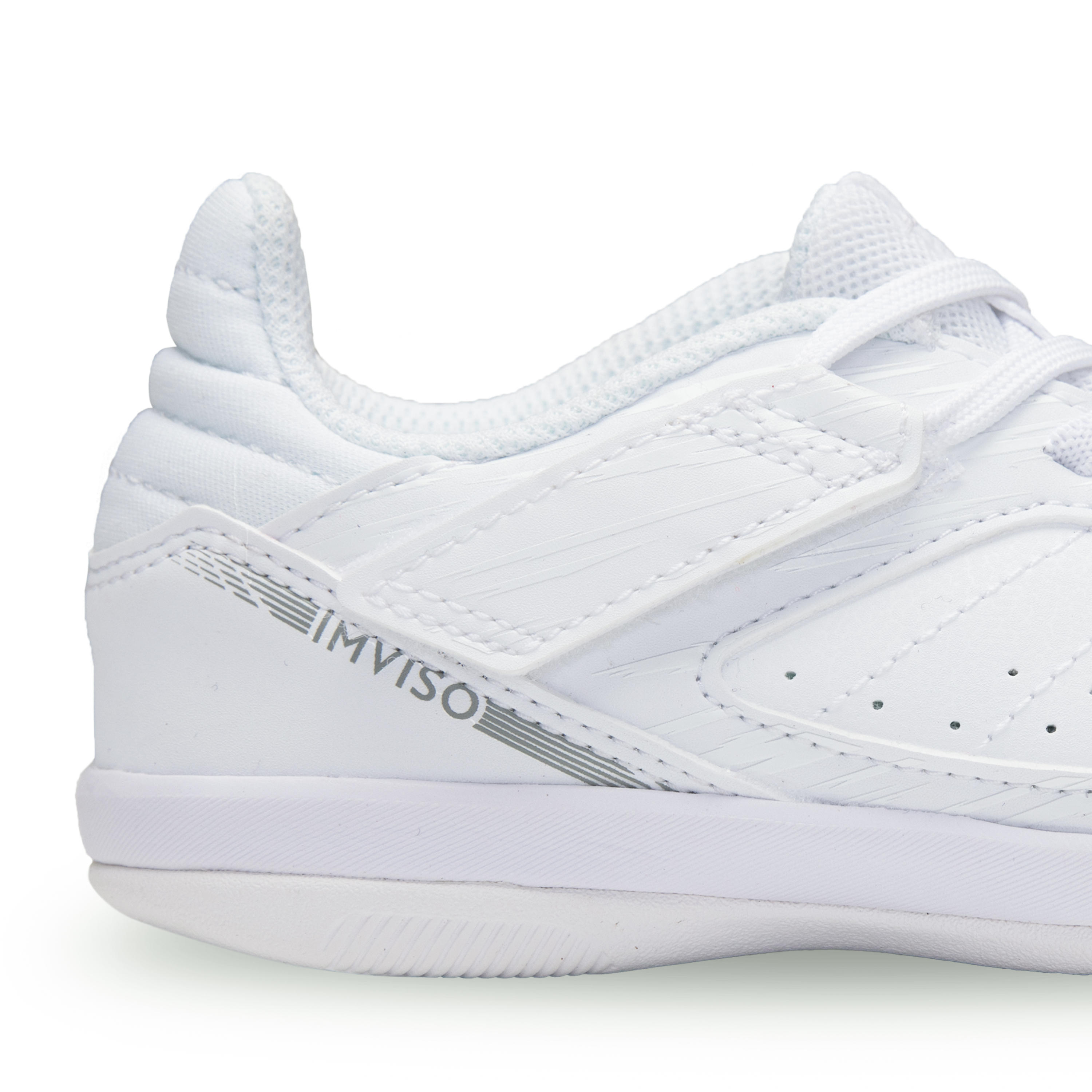 ZAPATOS DE FUTSAL NIÑOS ESKUDO500 BLANCO 12/18