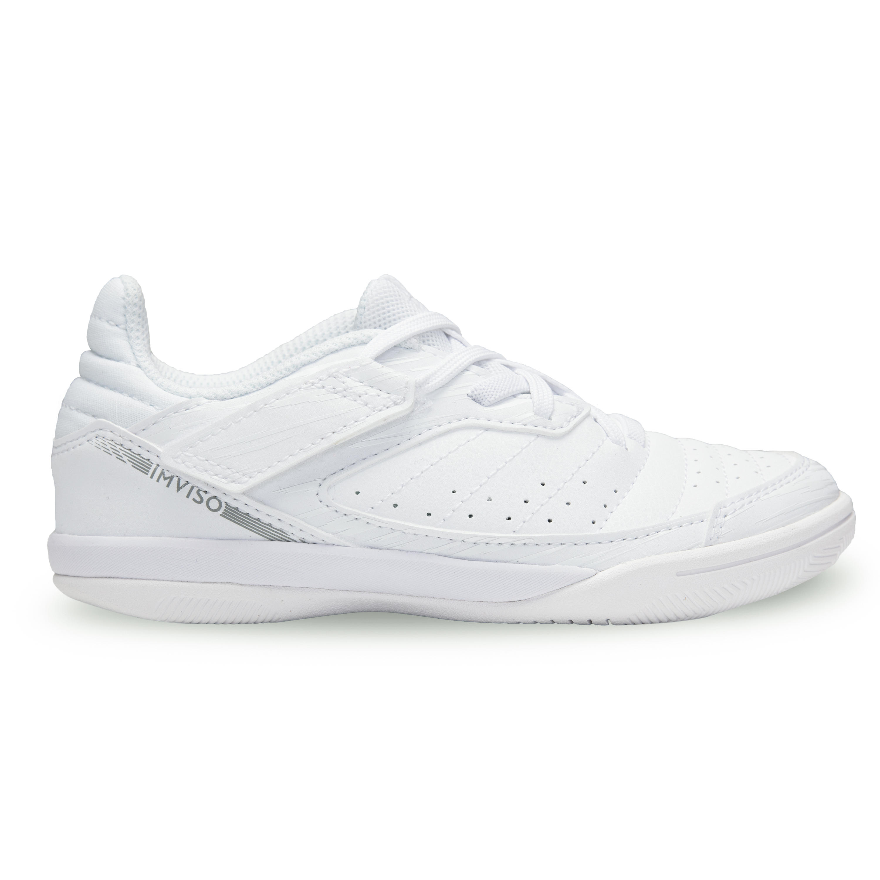 ZAPATOS DE FUTSAL NIÑOS ESKUDO500 BLANCO 10/18