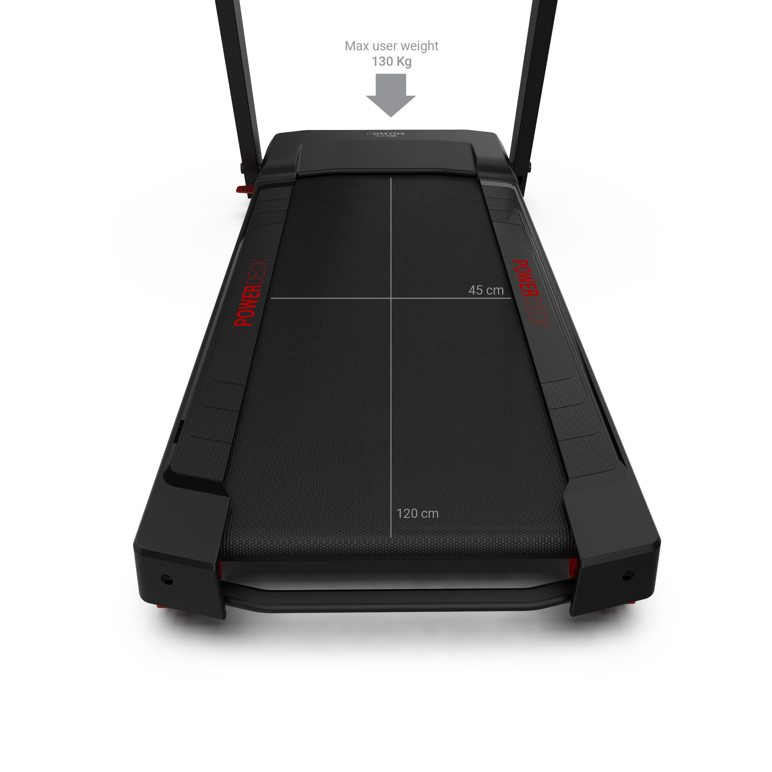 RUN100E treadmill, Compact and Connected, 14 km/h, 45x120 cm