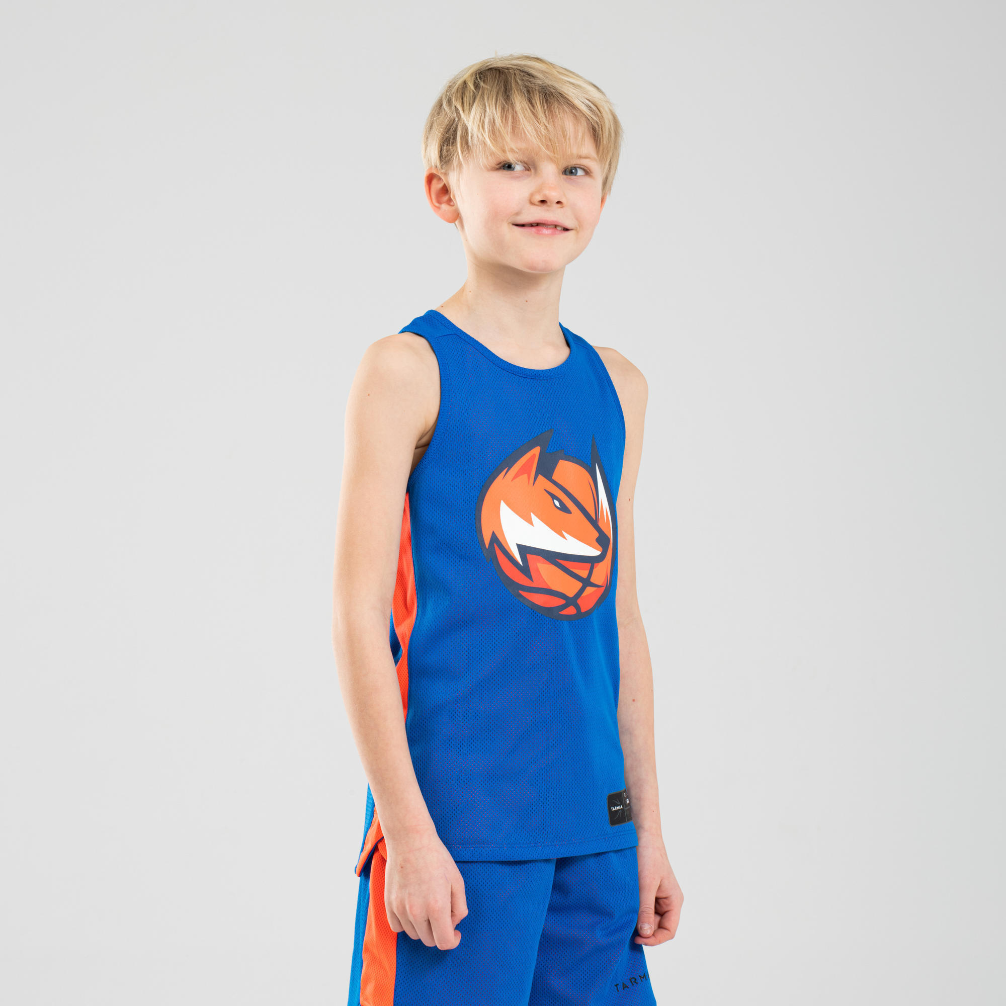 blue and orange basketball jersey