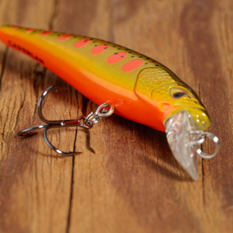 AMOSTRA FLUTUANTE PESCA JERKBAIT MINNOW WXM MNW 50 SP YAMAME LARANJA