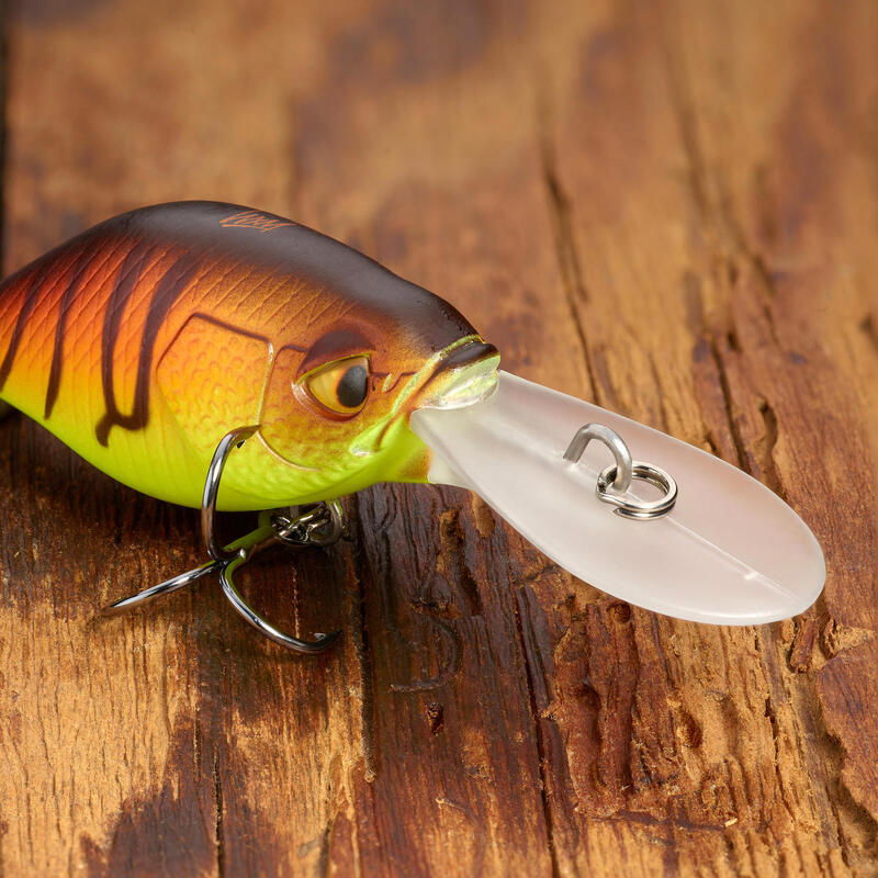 AMOSTRA FLUTUANTE PESCA CRANKBAIT DEEP DIVING WXM CRKDD 40 F ORANGETIGER