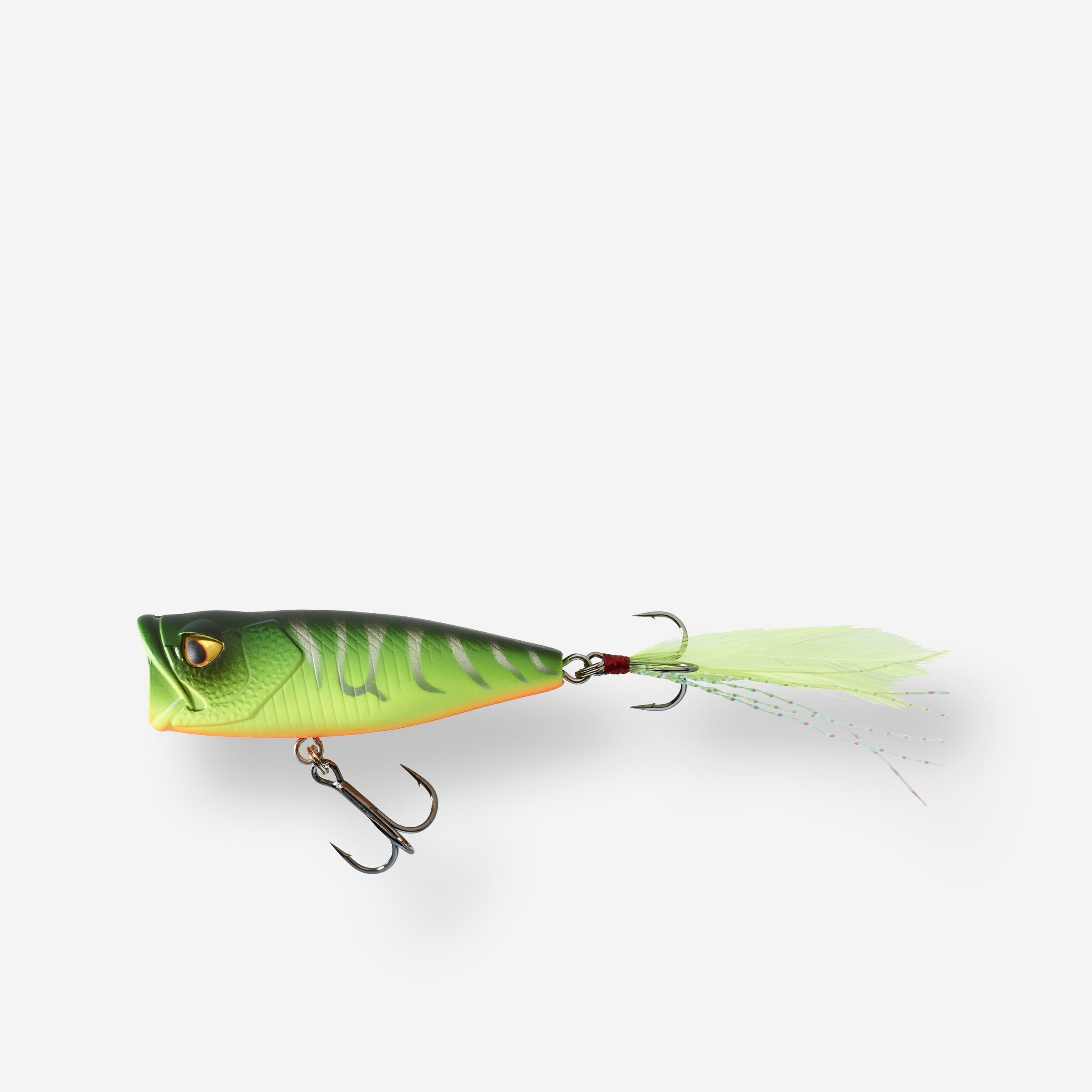 Flat Front Articifial Fishing Lure Black Red White Yellow — Stock