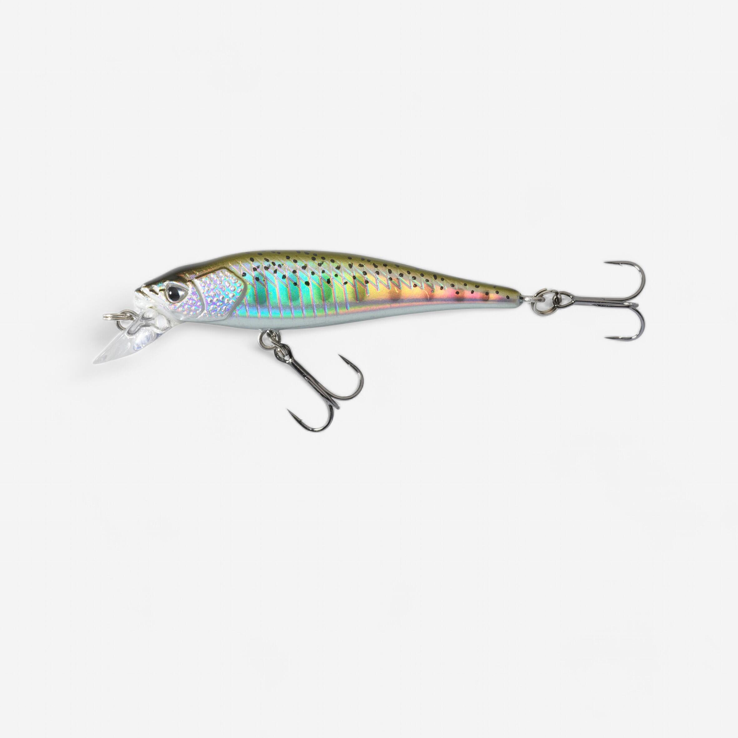 PESCE NUOTO JERKBAIT MINNOW ESCA KIT PESCA TROTA 3 PN