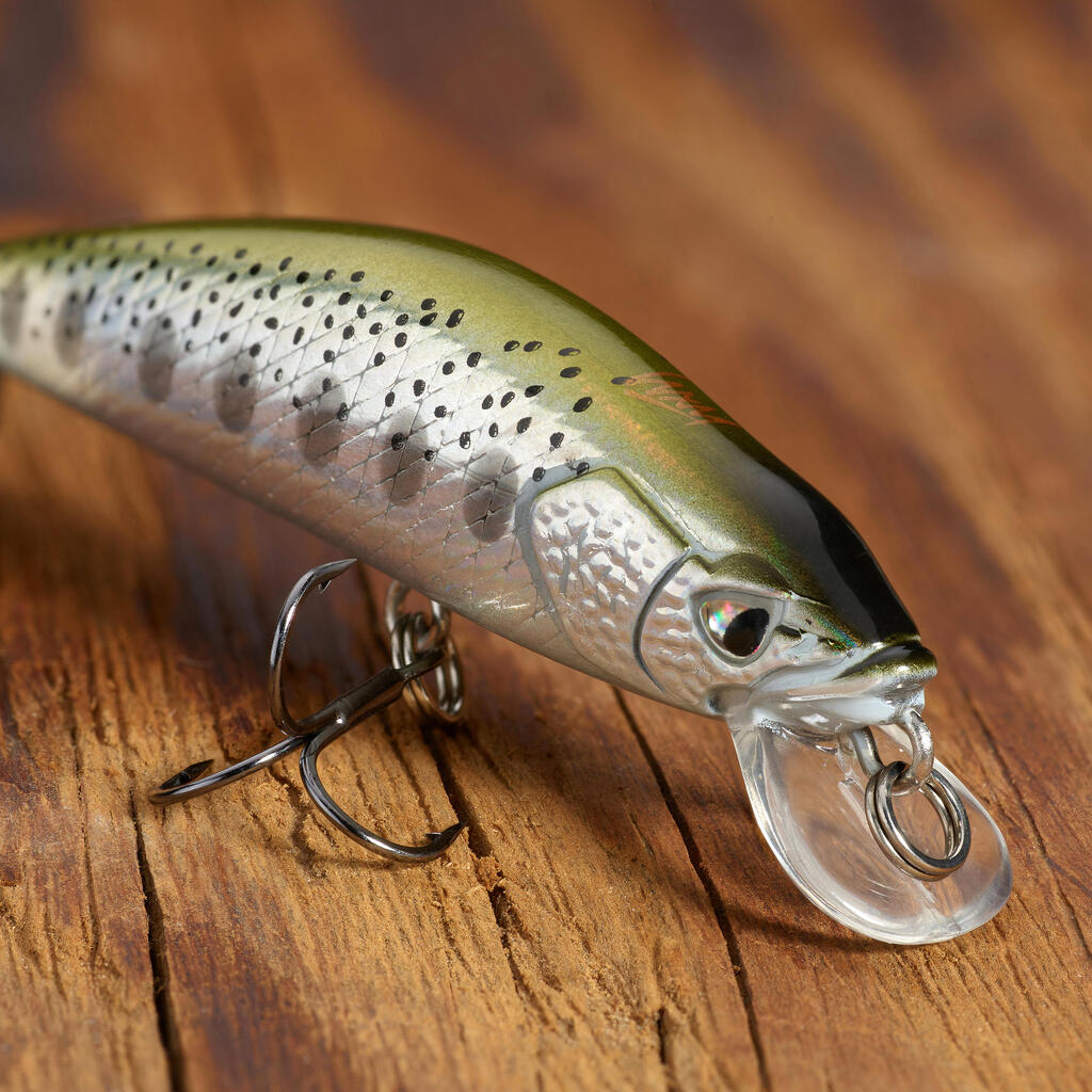 MINNOW HARD LURE FOR TROUT WXM  MNWFS 50 US - GREEN BACK