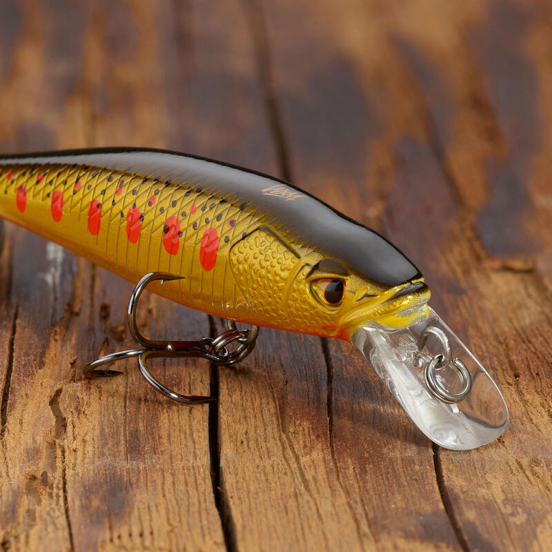 Caperlan Poisson Nageur Jerkbait Minnow Pêche Aux Leurres Mnwfp 100 F Jaune  Orange By Decathlon - Prix pas cher