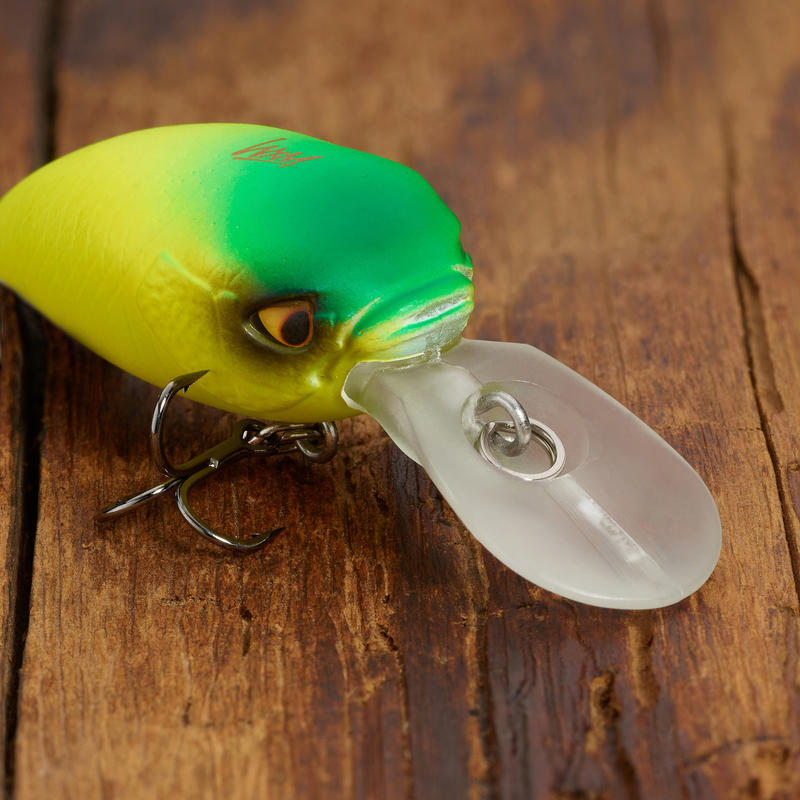 PLUG BAIT CRANKBAIT LURE FISHING CRK 30 F NEON YELLOW Decathlon