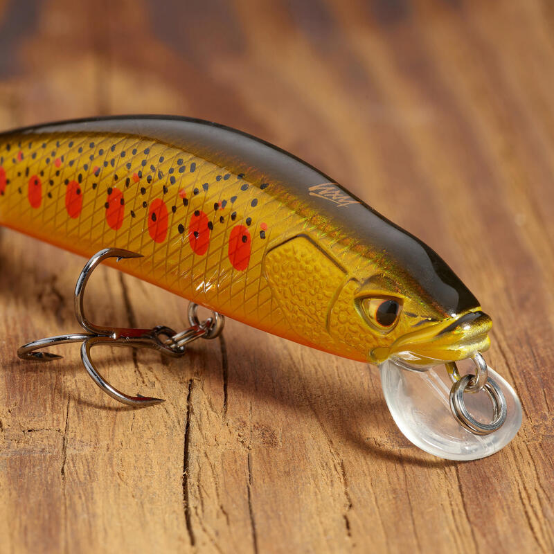 AMOSTRA FLUTUANTE PESCA À TRUTA MINNOW WXM MNWFS 65 US YAMAME LARANJA