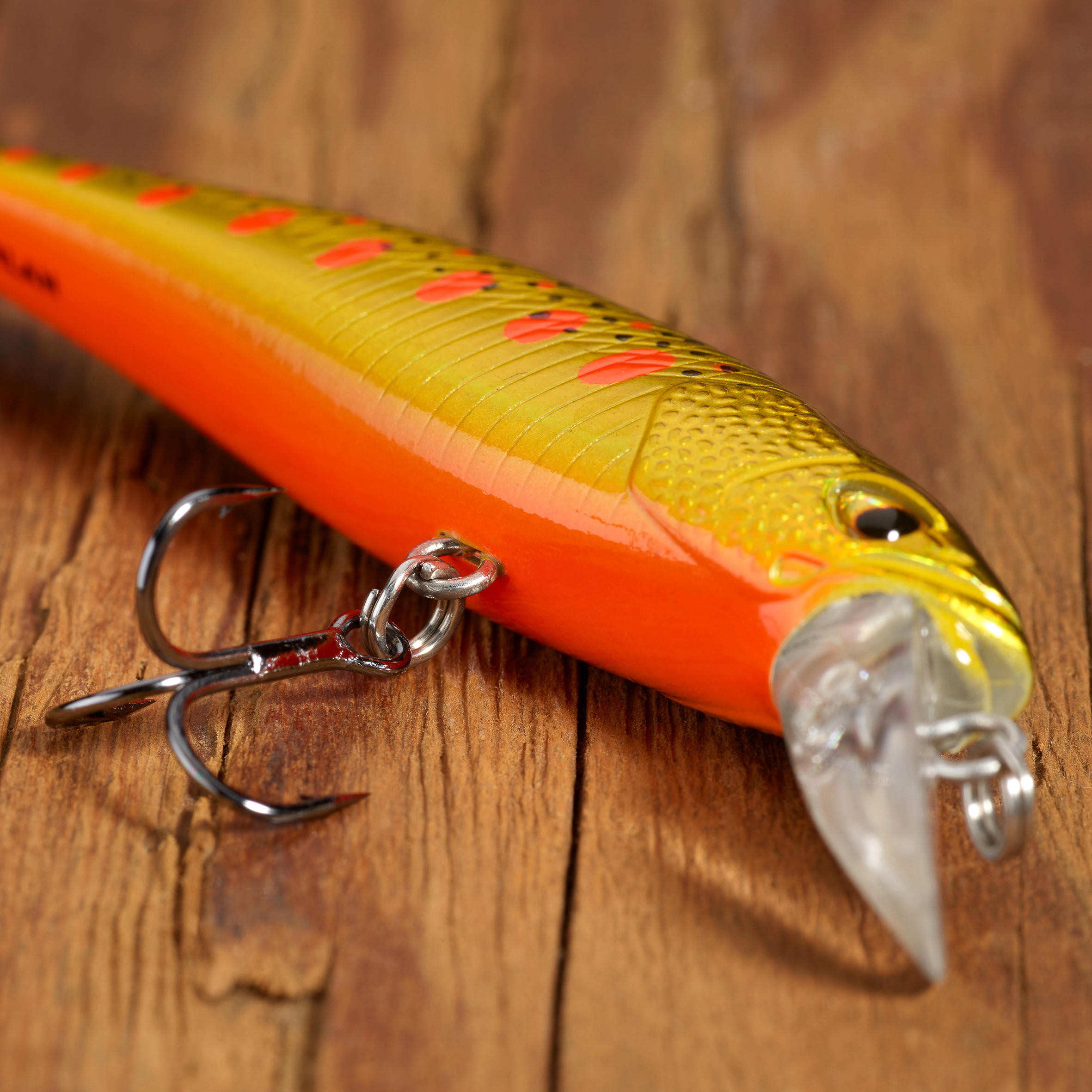 65 lure fishing popper - Hazelnut, Sunset yellow - Caperlan - Decathlon