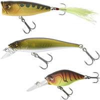 Năluci POPPER MINNOW pescuit cu năluci KIT păstrăv 3 PN Pescuit - Kit 3 Năluci Pescuit Păstrăv CAPERLAN - Voblere