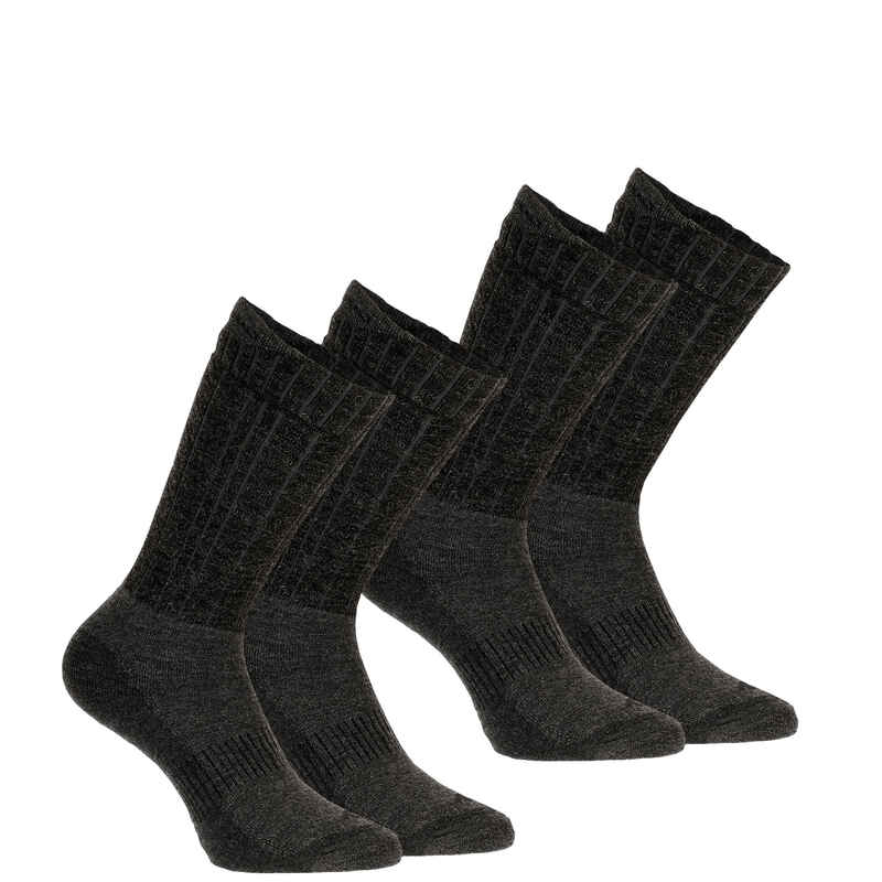 Merino Wandersocken Winterwandern SH500 Ultra-Warm halbhoch Damen/Herren 2 Paar Merino Wandersocken Winterwandern SH500 Ultra-Warm halbhoch Damen/Herren 2 Paar