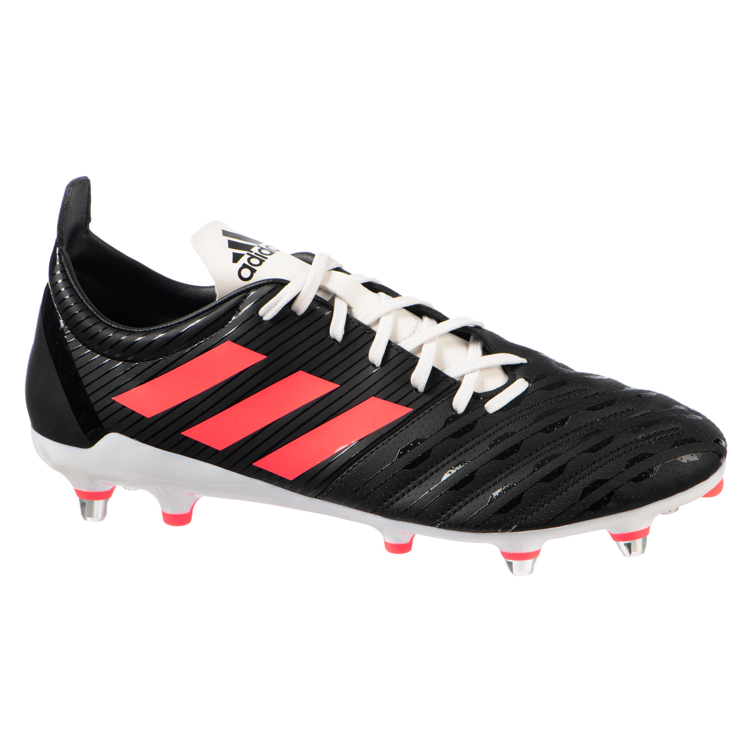 ADIDAS Adult Soft Pitch Screw-In Hybrid Rugby Boots Malice SG - Black