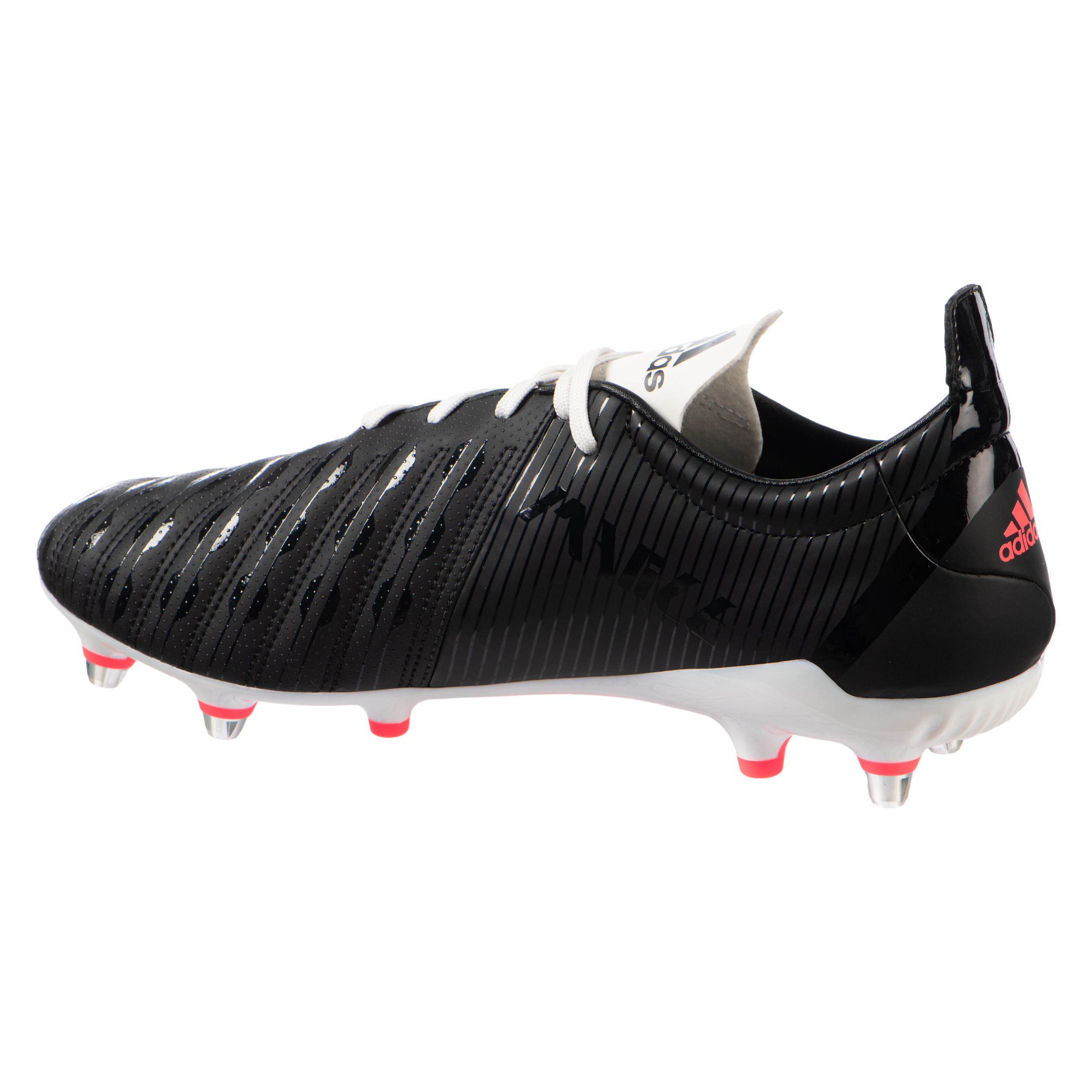 Adult Soft Pitch Screw-In Hybrid Rugby Boots Malice SG - Black 2/7