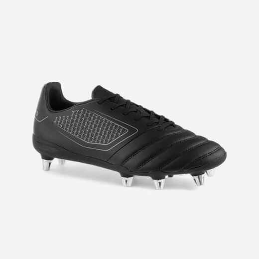 
      Adult Soft Ground Screw-In Rugby Boots Impact R100 SG 8 Studs - Black
  