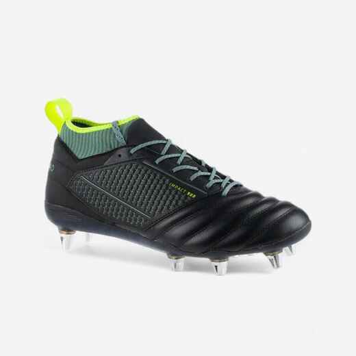 
      Adult Soft Ground Screw-In Rugby Boots Impact R900 SG 8 Studs - Black
  