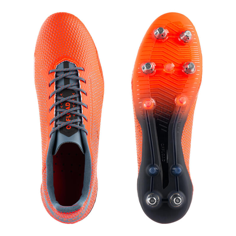 Rugbyschuhe Stollen Hybrid Score R900 SG Herren orange