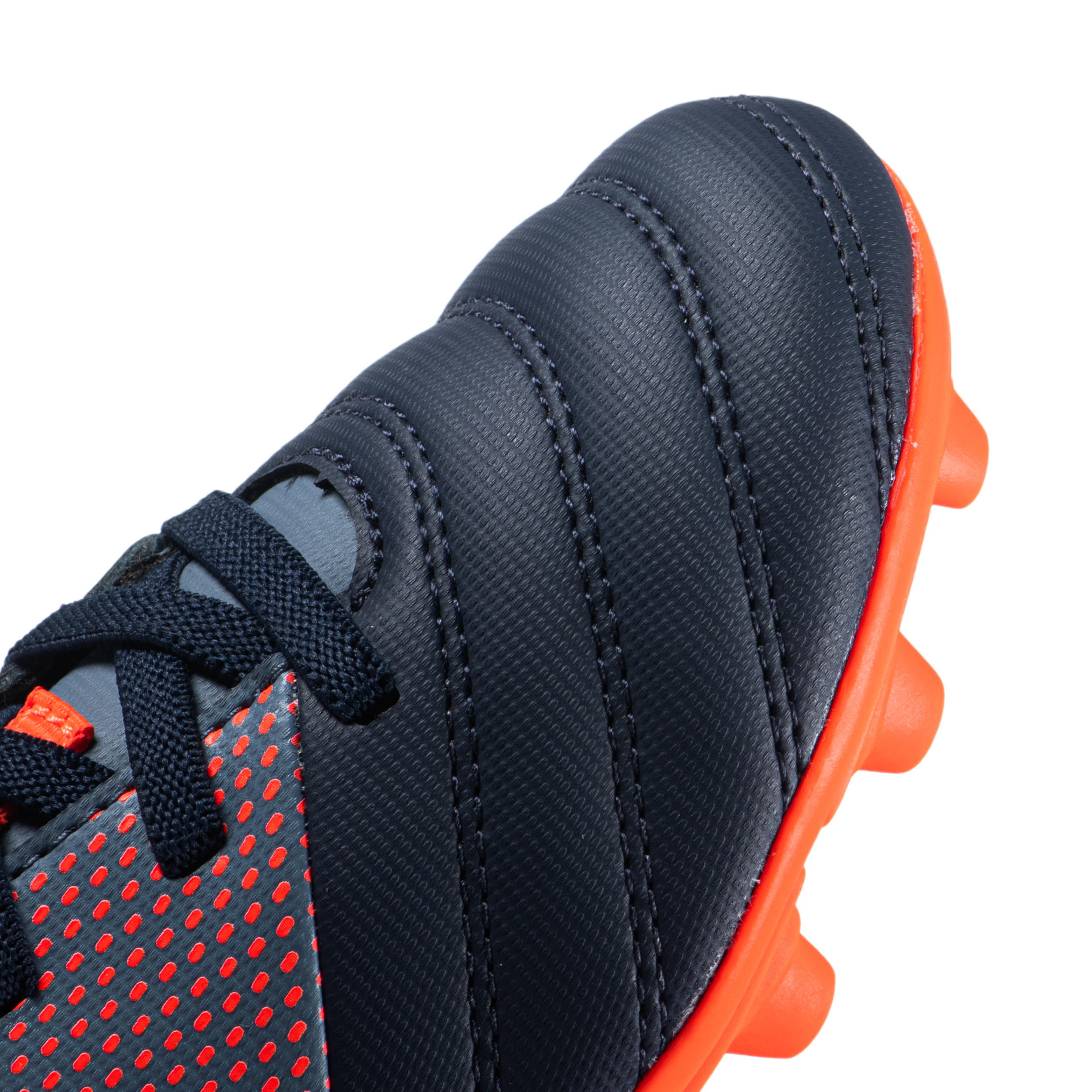 Kids' Easy Lacing Moulded Rugby Boots R100 FG - Red 5/6