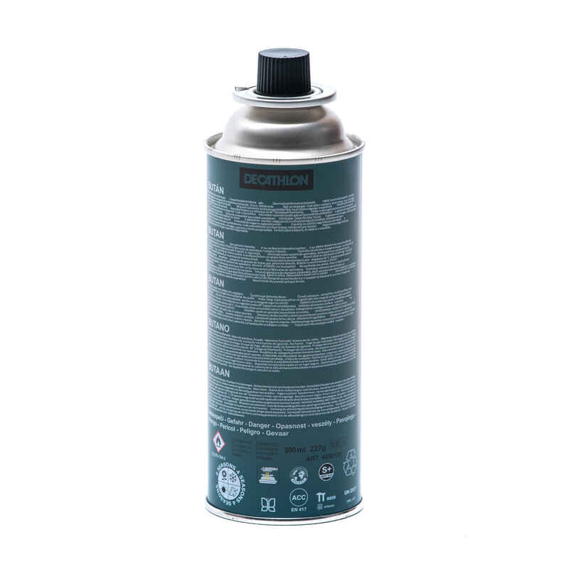 Butane gas cartridge 220 g for hiking camping stove - Decathlon