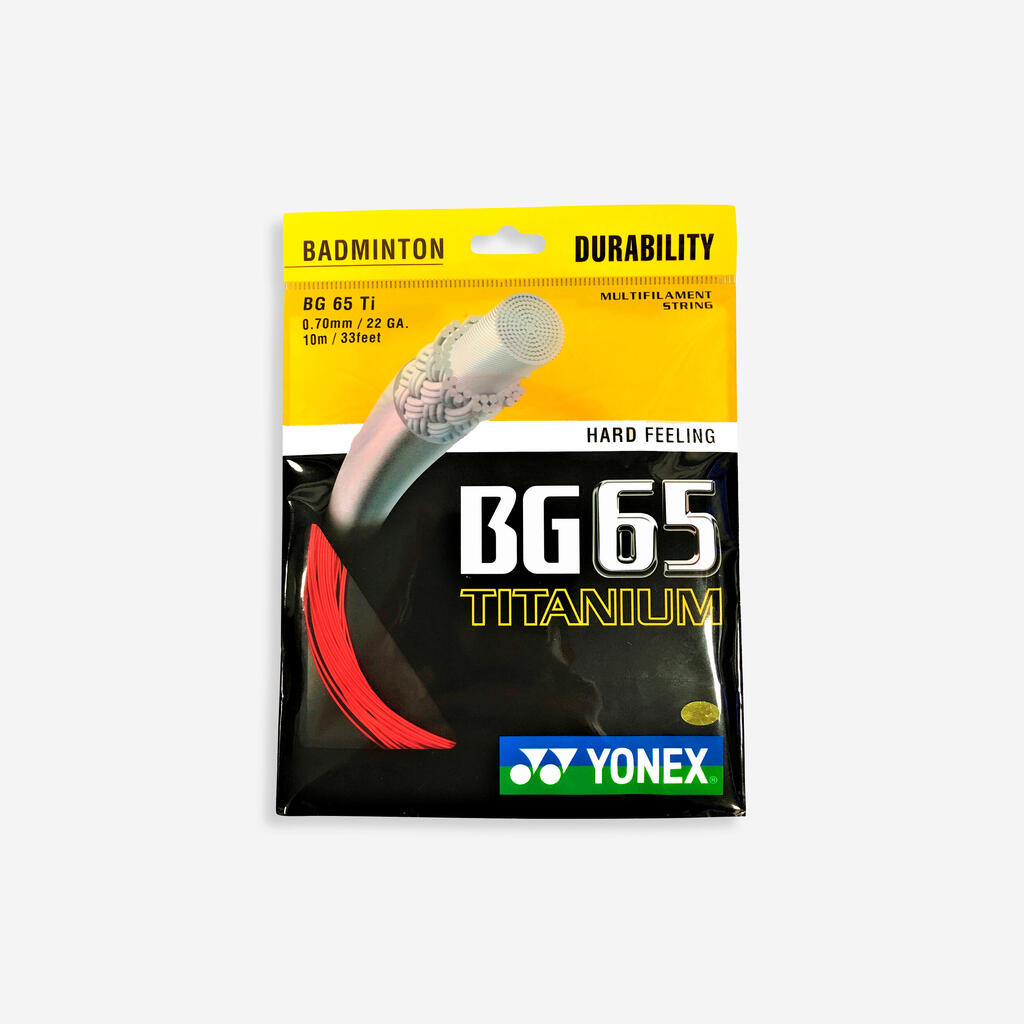 ŽICA ZA REKET ZA BADMINTON BG 65 TI - CRVENA