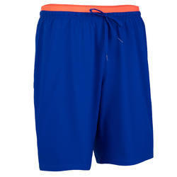 Adult Football Shorts F500 - Blue/Orange