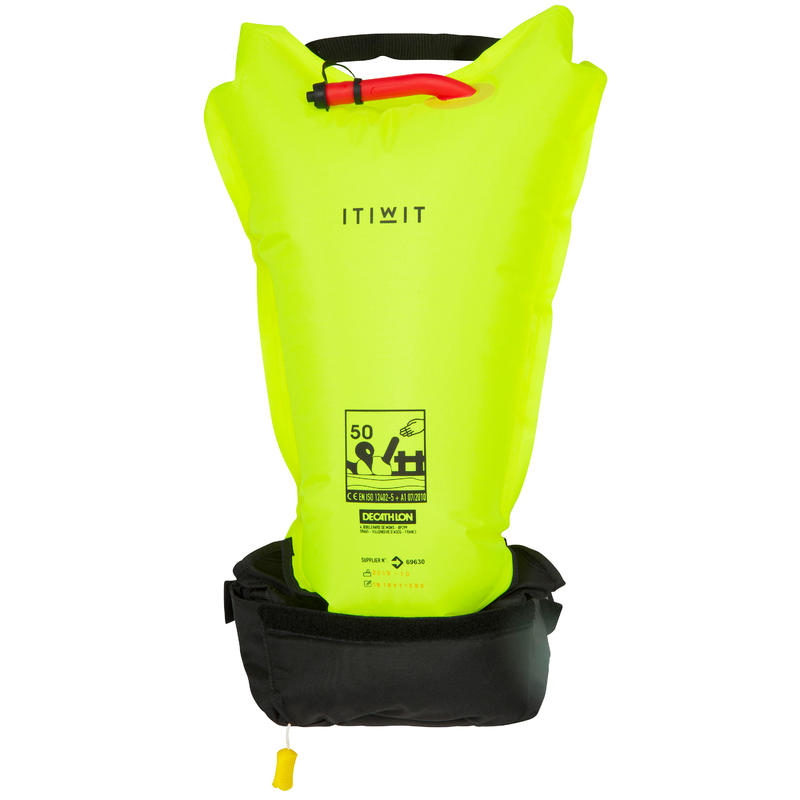 Inflatable Buoyancy Aid PFD Waist Belt BA 50 N+ EIF Decathlon