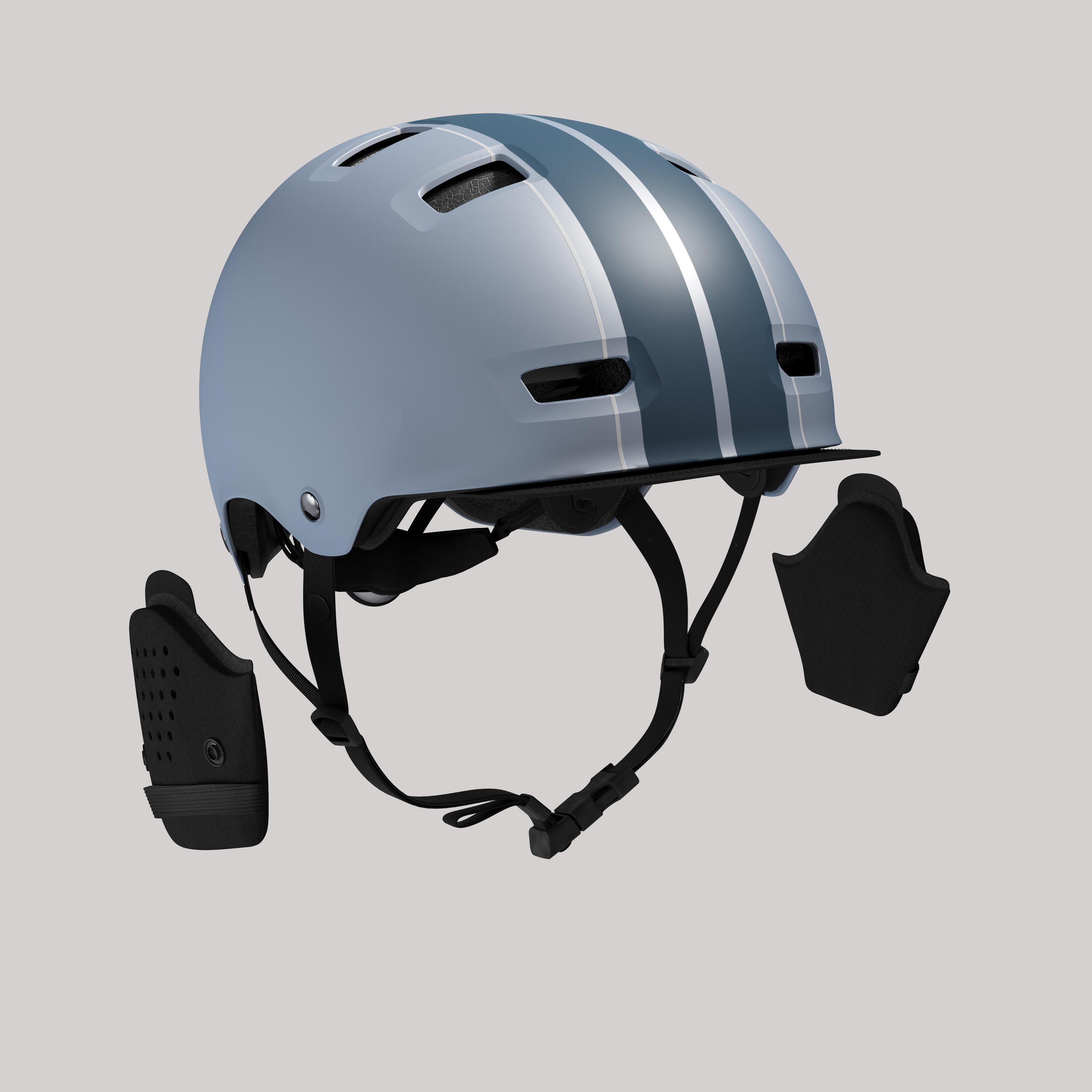 Cycling Bowl City Bike Helmet 500 - Graphic Blue 3/6