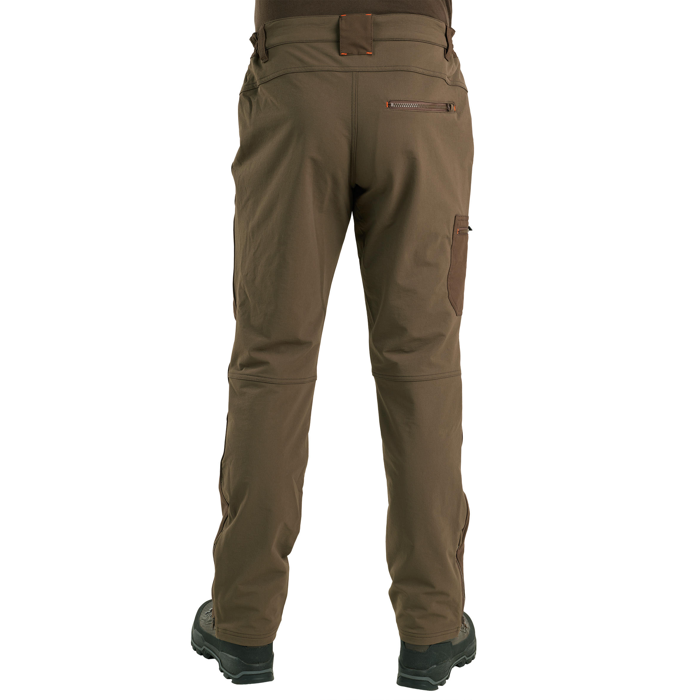 Pantalon de chasse temps sec - Renfort 500 marron - SOLOGNAC