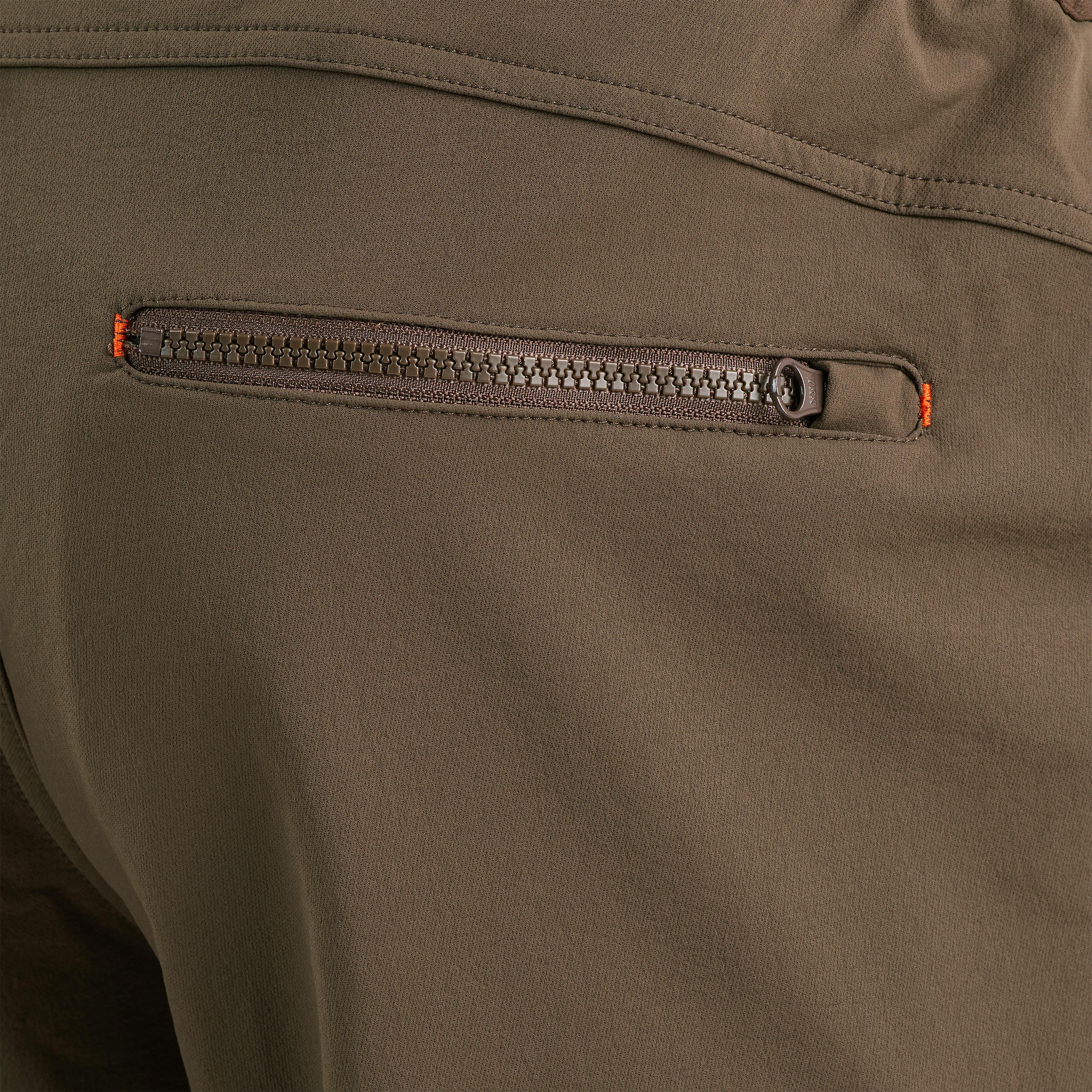 Pantalon de chasse temps sec - Renfort 500 marron - SOLOGNAC