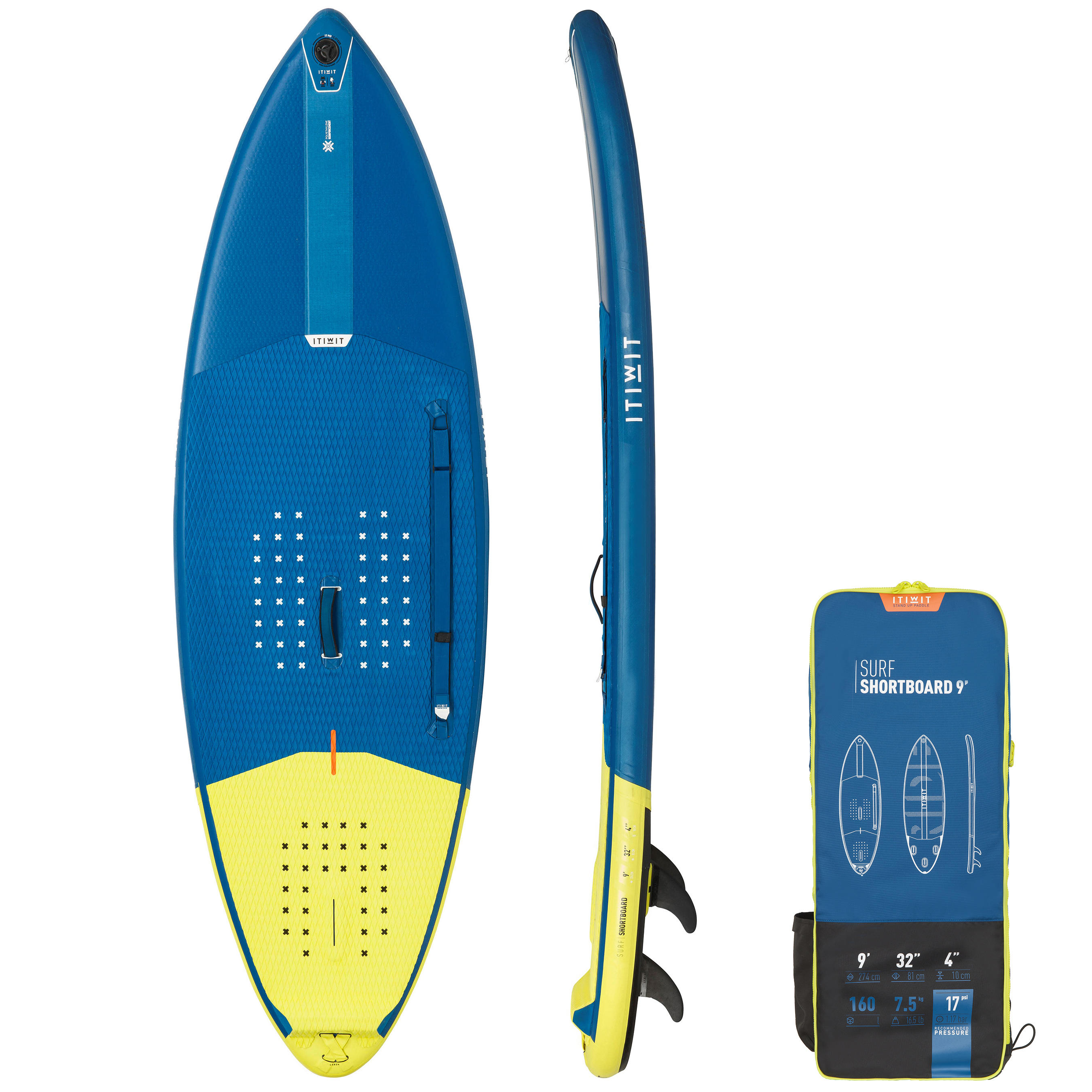 Stand up paddle gonflabil shortboard surf 500 | 9 160 L ITIWIT