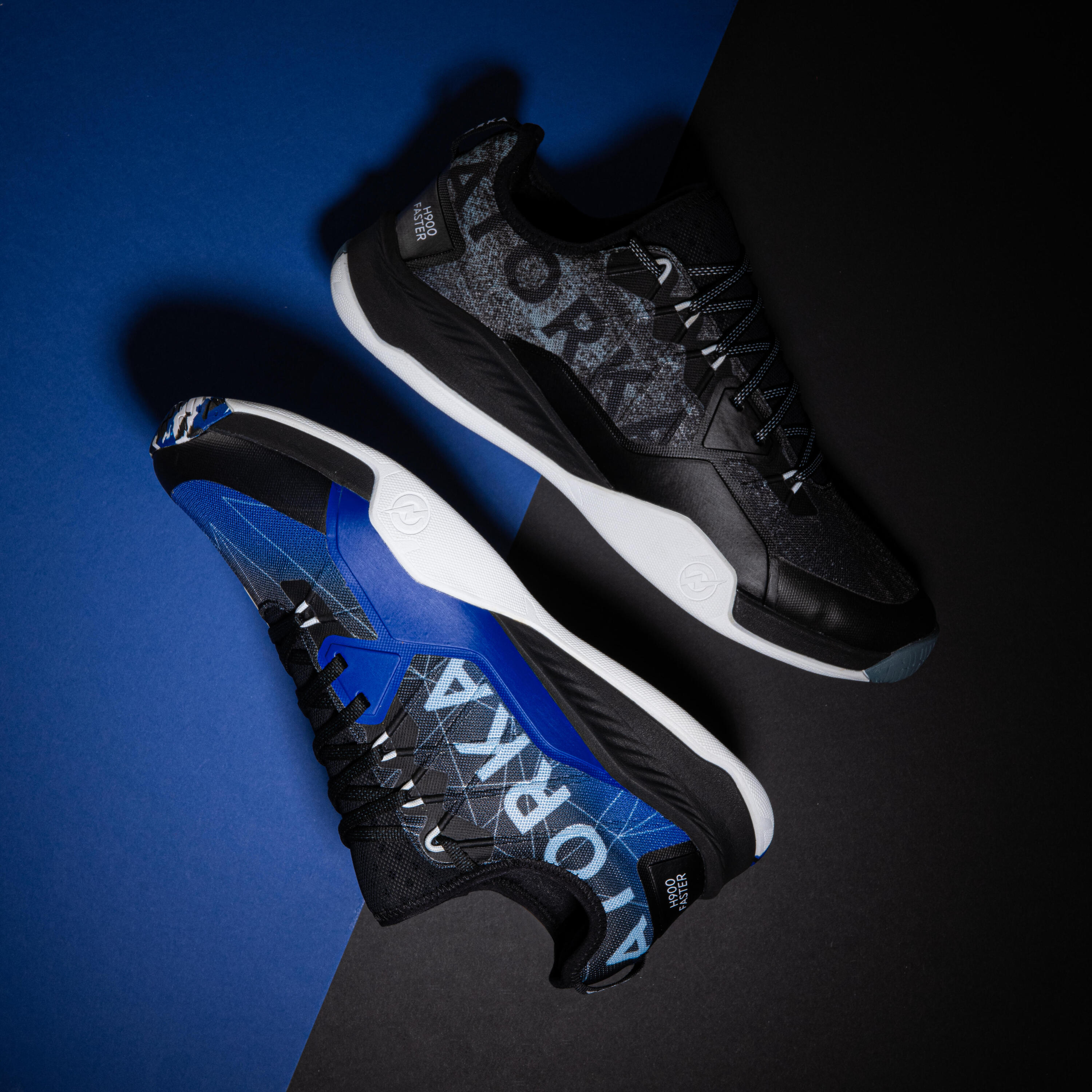Men's/Women's Handball Shoes H900 Faster - Blue/Black 7/8